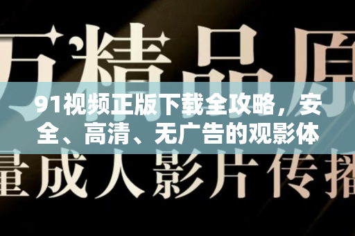 91视频正版下载全攻略，安全、高清、无广告的观影体验-第1张图片- 91视频官网下载